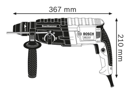 Перфоратор 2.7J SDS Plus Bosch GBH 240 / 0611272100 / 7