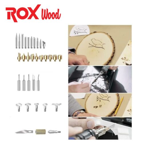 Пирограф / Комплект за гравиране на дърво - комплект 46 части / ROX 153ROX0143 / 2