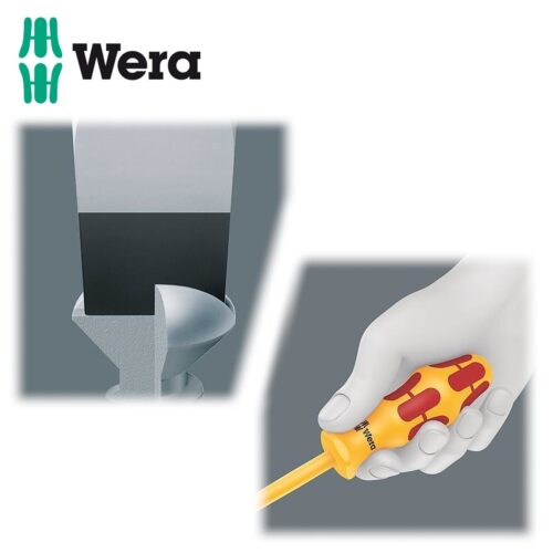 Права изолирана отвертка / Електричарска отвертка 0.8 x 4.0 x 100 мм VDE Kraftform 1060 i / WERA 05051583001 / 3