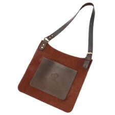 Предпазен кожен нагръдник - дърворезбарски / BeaverCraft AP5 / 22 x 24 см