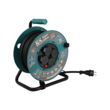 Професионален разклонител с кабел / Макара с разклонител KS CR-25M, 25 м - 4x16А/230V