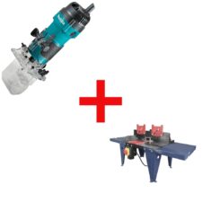 Промо Пакет! Челна фреза 6 мм / Makita 3712 / + Маса за оберфреза GUDE OFT 855