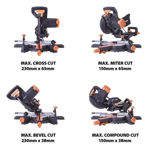 Потапящ циркуляр с изтегляне Evolution R210SMS+ / 048-0003A / 4