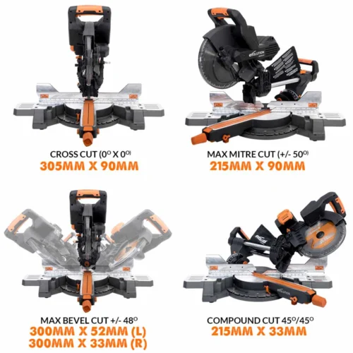 Потапящ циркуляр Evolution R255SMS-DB, 2000W / 053-0003A / 3