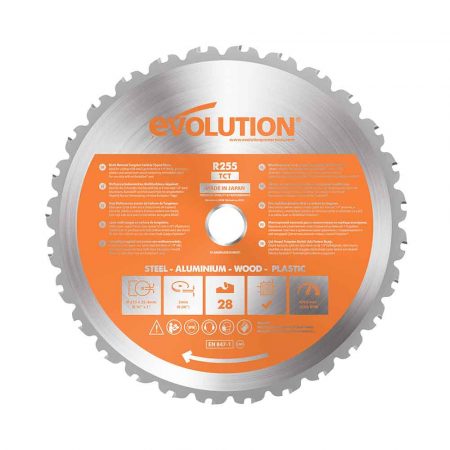 Циркулярен диск - универсален 255 мм 28T (L027A) / EVOLUTION R255TCT-28MS-1374 / 1