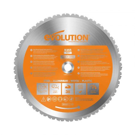 Циркулярен диск - универсален 355 мм 36T (L028A) / EVOLUTION R355TCT-36MS-1268 / 1