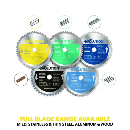 Циркулярен диск 60T за неръждаема стомана 230mm / EVOLUTION S230TCT-60CS / 4