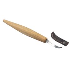 Длето за дърворезба, отворена крива с дръжка от дъб