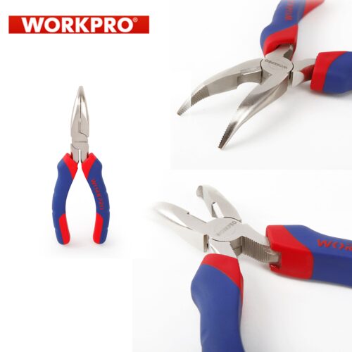 Комбинирани клещи с дълги извити човки, 160 мм / Workpro W031009 / 3