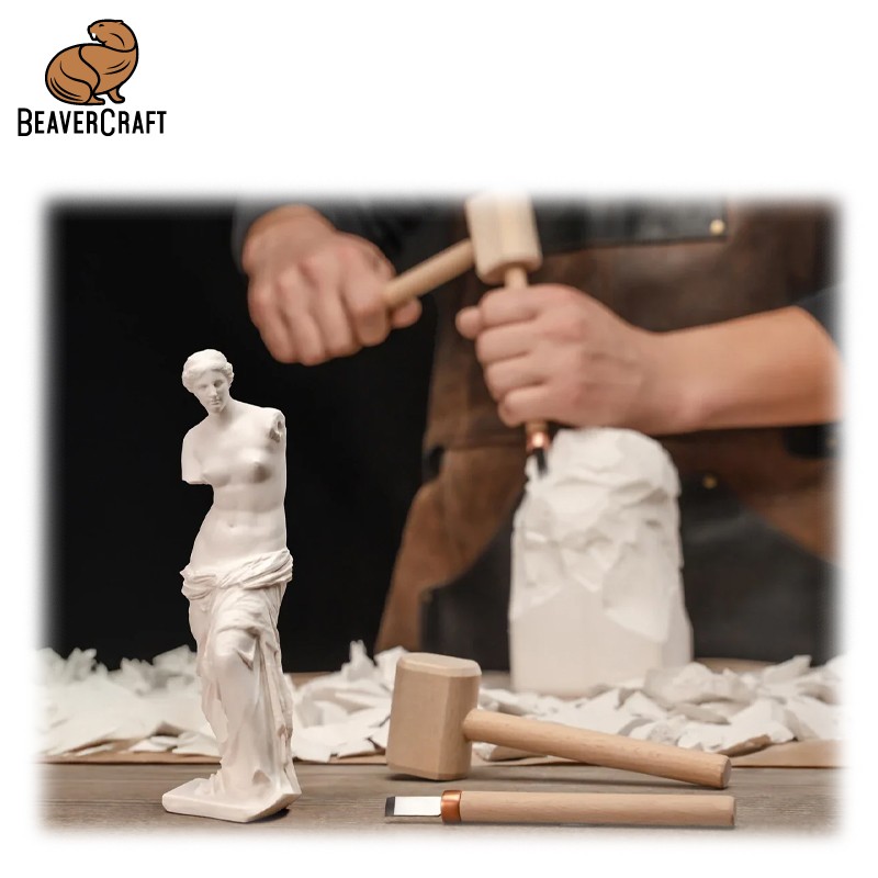zagotovka-za-drvorezba-s-chuk-i-dleto-venera-beavercraft-venus-de-milo Заготовка за дърворезба с чук и длето “Венера“ / BeaverCraft Venus De Milo / - Image 2