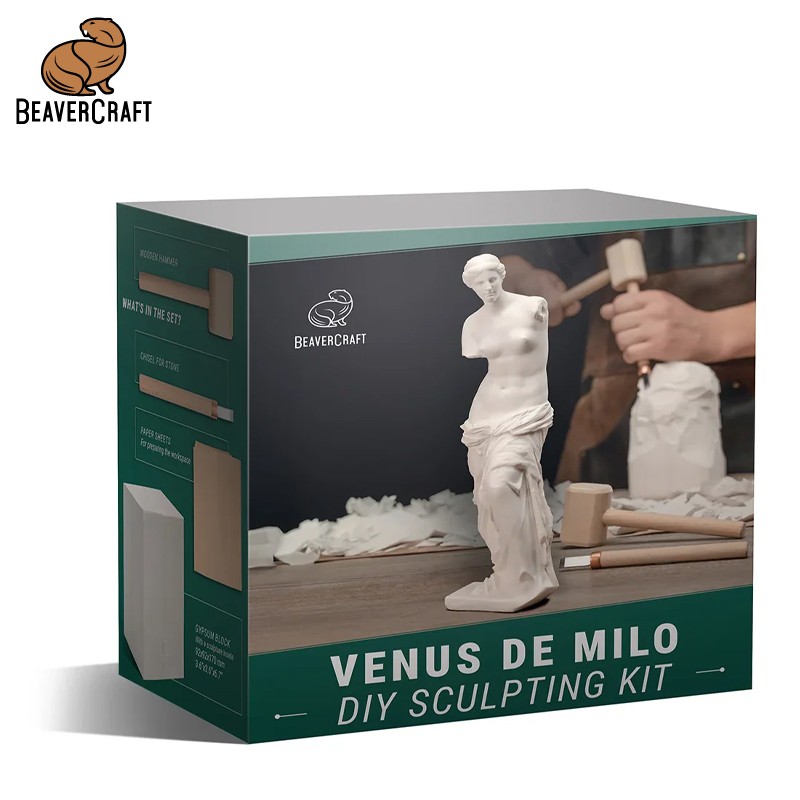 zagotovka-za-drvorezba-s-chuk-i-dleto-venera-beavercraft-venus-de-milo Заготовка за дърворезба с чук и длето “Венера“ / BeaverCraft Venus De Milo / - Image 1